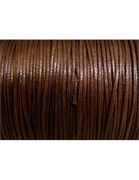 Snur circular bumbac cerat maro 1 mm + 2 capete de snur CADOU