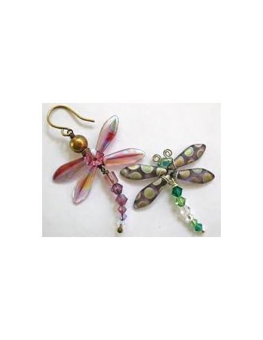 9 Margele sticla presata Cehia "Daggers" 16 x 5 mm - Lustered Mix