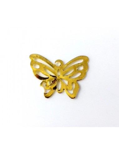 Pandantiv metalic auriu fluture 20 x 16 mm