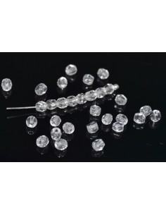 10 Margele sticla fatetata Boemia 3 mm