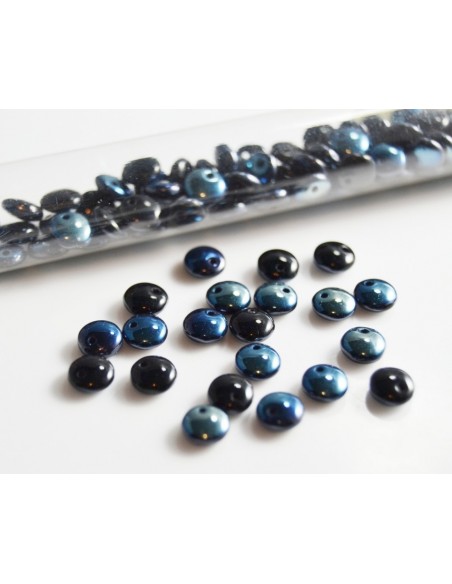 10 Margele sticla Cehia disc 6 mm - Pink Combined