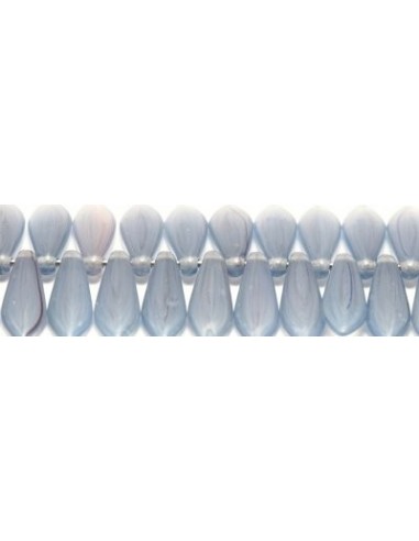 10 Margele sticla presata Cehia "Daggers" 16 x 5 mm