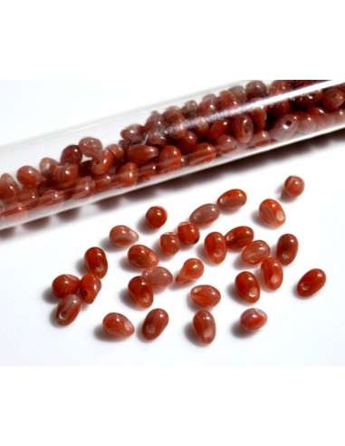 10 Margele sticla Cehia drop (picatura) 4 x 6 mm