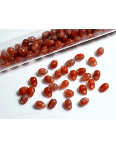 10 Margele sticla Cehia drop (picatura) 4 x 6 mm