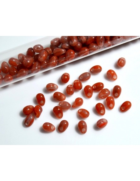 10 Margele sticla Cehia drop (picatura) 4 x 6 mm