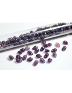 10 Margele sticla Cehia drop (picatura) 4 x 6 mm - Combined Amethyst