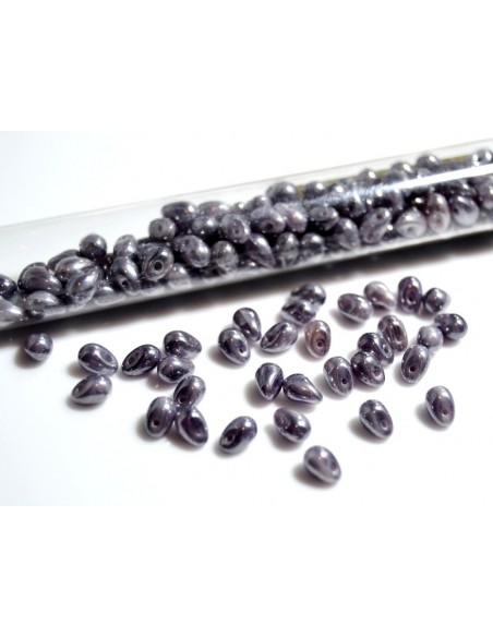 10 Margele sticla Cehia drop (picatura) 4 x 6 mm