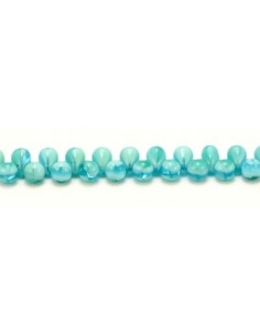 10 Margele sticla Cehia drop (picatura) 4 x 6 mm 2