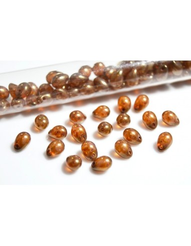 10 Margele sticla Cehia drop (picatura) 5 x 7 mm 