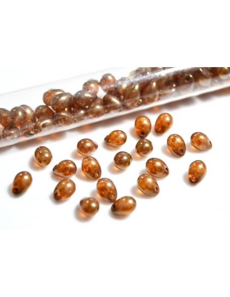 10 Margele sticla Cehia drop (picatura) 5 x 7 mm 