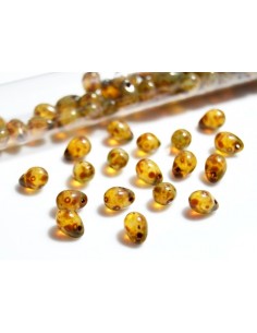 10 Margele sticla Cehia drop (picatura) 5 x 7 mm 