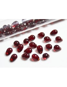 10 Margele sticla Cehia drop (picatura) 5 x 7 mm  2