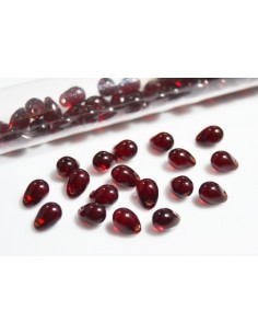 10 Margele sticla Cehia drop (picatura) 5 x 7 mm 