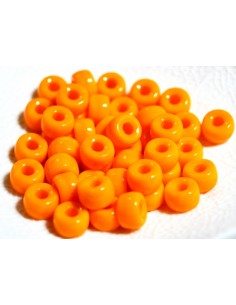 Rondele sticla presata Cehia 9 x 6 mm - Orange 2