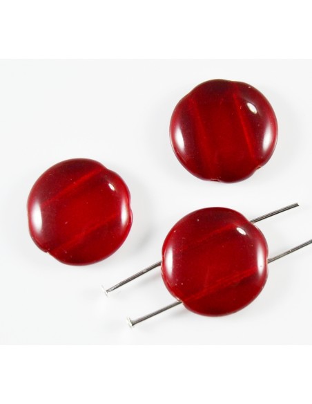 Margele sticla presata banut 2 siruri 18 x 5 mm