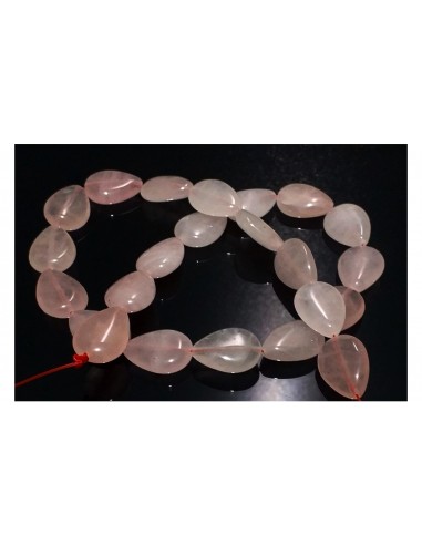 2xCuart roz lacrima 18x13mm