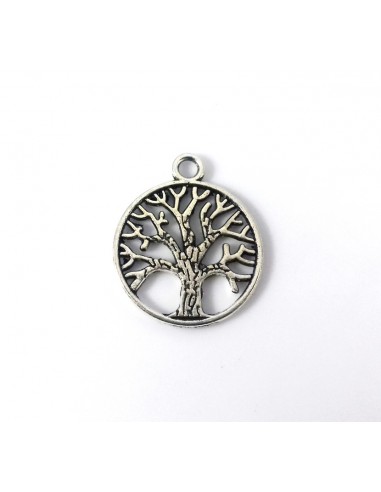 Pandantiv charm argintiu copacul vietii 23 x 20 mm