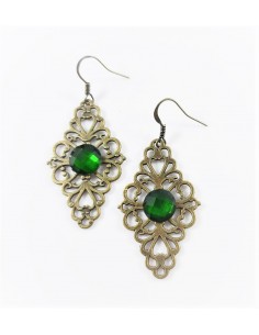 Cercei lungi elemente bronz...