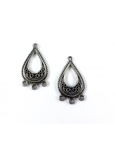 Chandelier argintiu lacrima 27 mm 2