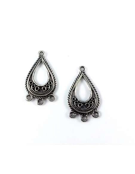 Chandelier argintiu lacrima 27 mm