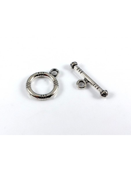 Inchizatoare argintie rotunda 15 mm