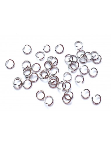 30 Zale rotunde otel inoxidabil 304 argintiu 6 mm