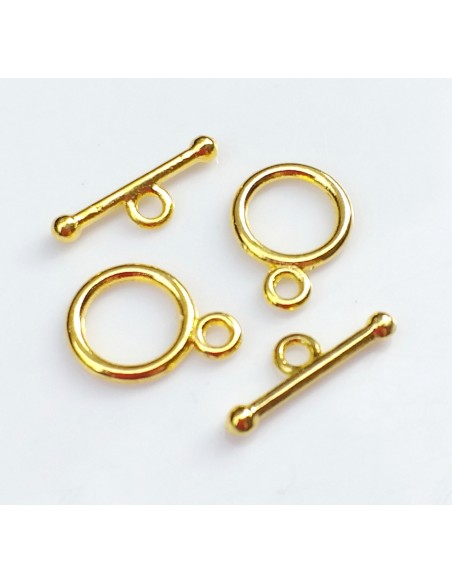 Inchizatoare aurie rotunda 10 x 14 mm