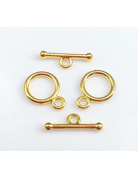 Inchizatoare aurie rotunda 10 x 14 mm