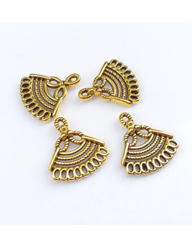 Conector chandelier auriu antichizat 17 x 16 mm