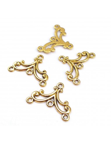 Chandelier cercei auriu antichizat 27 x 20 mm