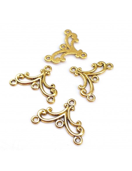 Chandelier cercei auriu antichizat 27 x 20 mm