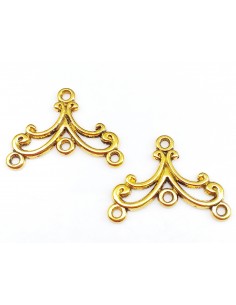 Chandelier auriu antichizat 27 x 20 mm 2