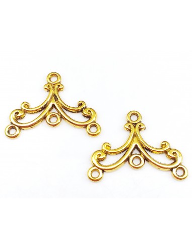 Chandelier cercei auriu antichizat 27 x 20 mm