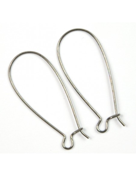 Tortite cercei argintii masive kidney 38 x 16 mm