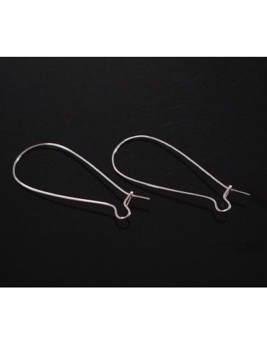 Tortite cercei argintii masive kidney 38 x 16 mm