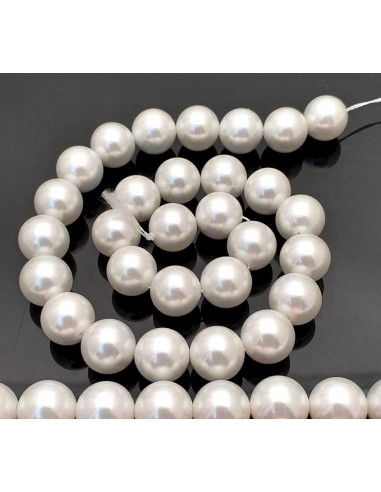 Perle albe sferice Mallorca 10 mm