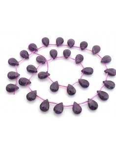 Briolete ametist 12 x 8 mm