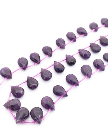 Briolete ametist 12 x 8 mm