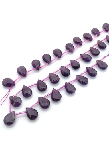 Briolete ametist 12 x 8 mm