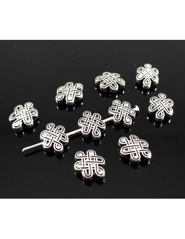 4 Distantiere argintii nod chinezesc...