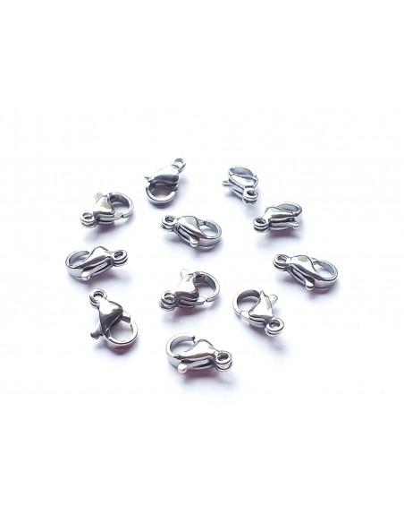 Inchizatoare lobster otel inoxidabil 304 argintiu 10 x 6 mm