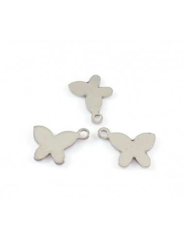 2xCharm otel inoxidabil 304 fluture...