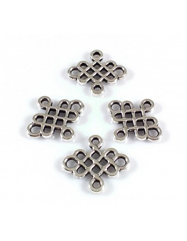 3xLink argintiu nodul mistic 13x12mm