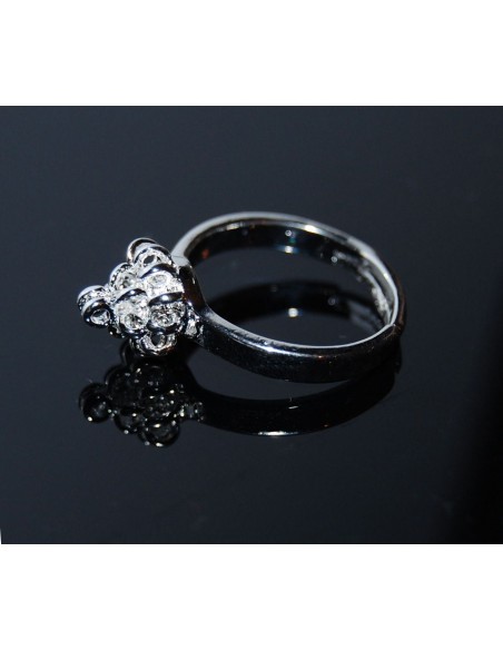 Baza inel reglabil placat argintiu 17 bucle