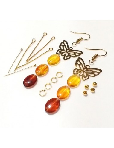 Kit cercei margele 3 culori si...