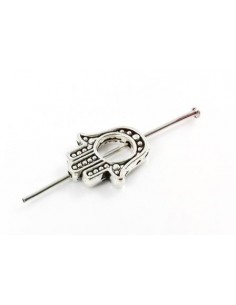 Distantier agintiu antichizat mana Hamsa 12x10 mm 2