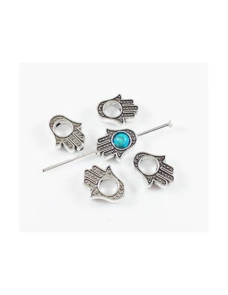 Distantier agintiu antichizat mana Hamsa 12x10 mm