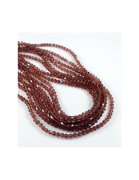 10 Margele cristal biconic 4 mm burgundy