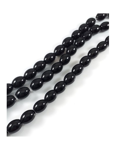 2xOnix negru butoias 11x8 mm