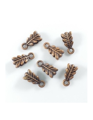 Agatatoare pandantiv cupru frunza 14 mm